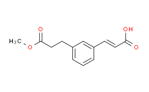CAS No. 1807386-92-0, (E)-3-(3-(3-Methoxy-3-oxopropyl)phenyl)acrylic acid