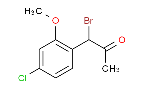 CAS No. 1803758-51-1, 1-Bromo-1-(4-chloro-2-methoxyphenyl)propan-2-one