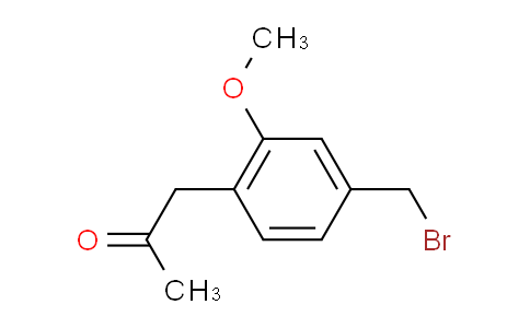 CAS No. 1803866-40-1, 1-(4-(Bromomethyl)-2-methoxyphenyl)propan-2-one