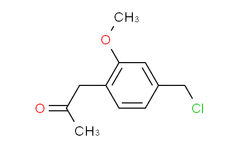 CAS No. 1805832-13-6, 1-(4-(Chloromethyl)-2-methoxyphenyl)propan-2-one