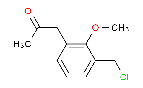 CAS No. 1804078-85-0, 1-(3-(Chloromethyl)-2-methoxyphenyl)propan-2-one