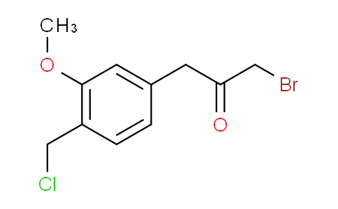 CAS No. 1804106-74-8, 1-Bromo-3-(4-(chloromethyl)-3-methoxyphenyl)propan-2-one