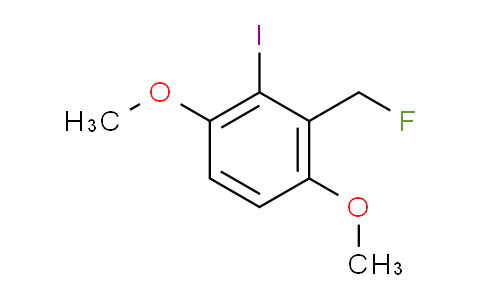 CAS No. 1805064-82-7, 1,4-Dimethoxy-2-iodo-3-(fluoromethyl)benzene