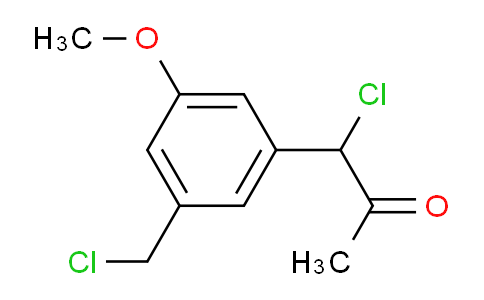 CAS No. 1804268-01-6, 1-Chloro-1-(3-(chloromethyl)-5-methoxyphenyl)propan-2-one