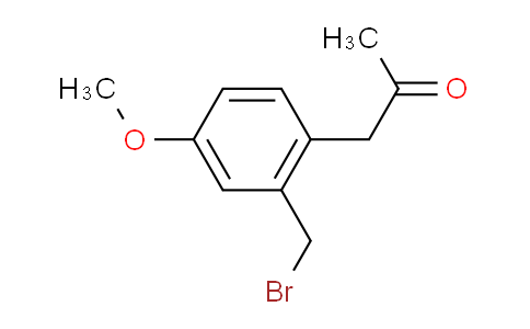 CAS No. 1803749-13-4, 1-(2-(Bromomethyl)-4-methoxyphenyl)propan-2-one