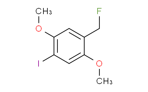 CAS No. 1806330-76-6, 1,4-Dimethoxy-2-iodo-5-(fluoromethyl)benzene