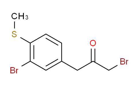 CAS No. 1806518-03-5, 1-Bromo-3-(3-bromo-4-(methylthio)phenyl)propan-2-one