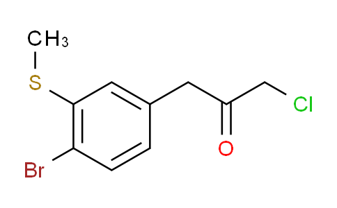 CAS No. 1806518-11-5, 1-(4-Bromo-3-(methylthio)phenyl)-3-chloropropan-2-one