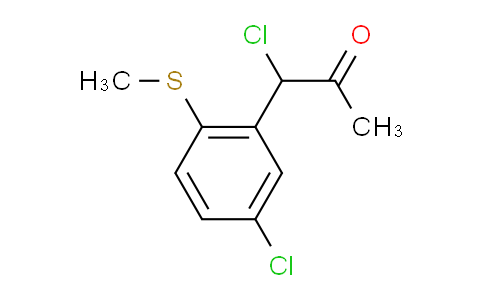 CAS No. 1804172-20-0, 1-Chloro-1-(5-chloro-2-(methylthio)phenyl)propan-2-one