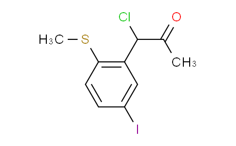 CAS No. 1806700-53-7, 1-Chloro-1-(5-iodo-2-(methylthio)phenyl)propan-2-one