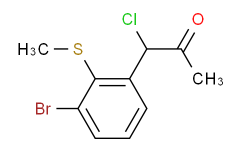 CAS No. 1806407-91-9, 1-(3-Bromo-2-(methylthio)phenyl)-1-chloropropan-2-one