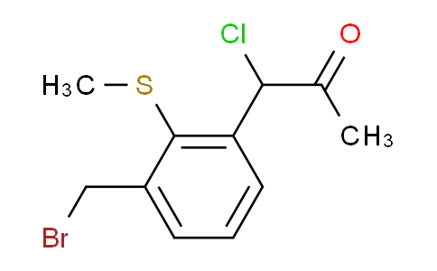 DY748488 | 1806286-52-1 | 1-(3-(Bromomethyl)-2-(methylthio)phenyl)-1-chloropropan-2-one