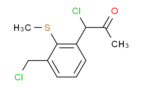 CAS No. 1806416-07-8, 1-Chloro-1-(3-(chloromethyl)-2-(methylthio)phenyl)propan-2-one