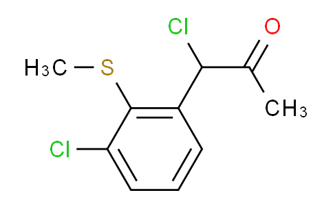 CAS No. 1805760-20-6, 1-Chloro-1-(3-chloro-2-(methylthio)phenyl)propan-2-one