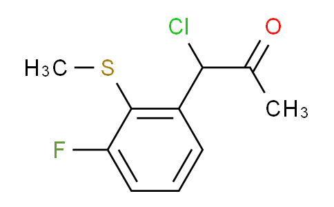 CAS No. 1806561-43-2, 1-Chloro-1-(3-fluoro-2-(methylthio)phenyl)propan-2-one