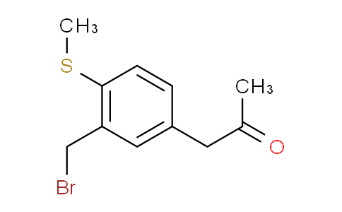 CAS No. 1806343-22-5, 1-(3-(Bromomethyl)-4-(methylthio)phenyl)propan-2-one
