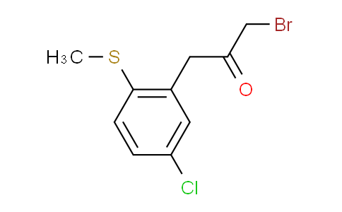 CAS No. 1806468-72-3, 1-Bromo-3-(5-chloro-2-(methylthio)phenyl)propan-2-one