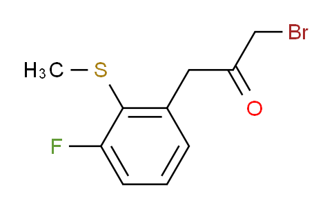 CAS No. 1806484-80-9, 1-Bromo-3-(3-fluoro-2-(methylthio)phenyl)propan-2-one