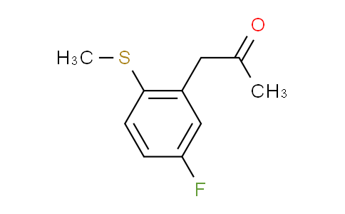 CAS No. 1782637-39-1, 1-(5-Fluoro-2-(methylthio)phenyl)propan-2-one