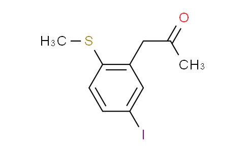 CAS No. 1804081-99-9, 1-(5-Iodo-2-(methylthio)phenyl)propan-2-one