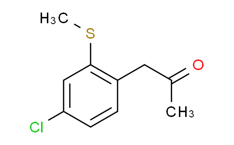 CAS No. 1806591-03-6, 1-(4-Chloro-2-(methylthio)phenyl)propan-2-one