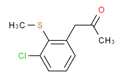 CAS No. 1806395-27-6, 1-(3-Chloro-2-(methylthio)phenyl)propan-2-one