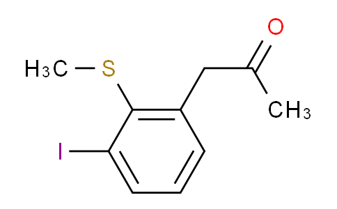 CAS No. 1804040-22-9, 1-(3-Iodo-2-(methylthio)phenyl)propan-2-one