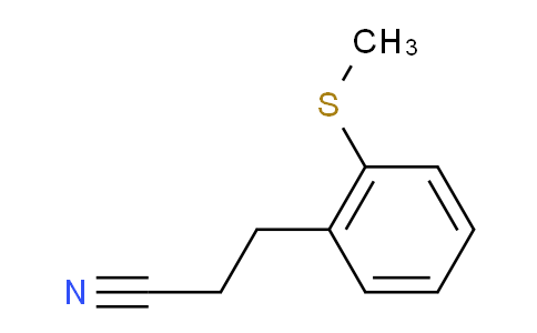 CAS No. 1807050-20-9, (2-(Methylthio)phenyl)propanenitrile