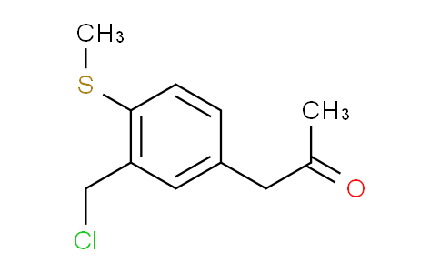 CAS No. 1804132-90-8, 1-(3-(Chloromethyl)-4-(methylthio)phenyl)propan-2-one