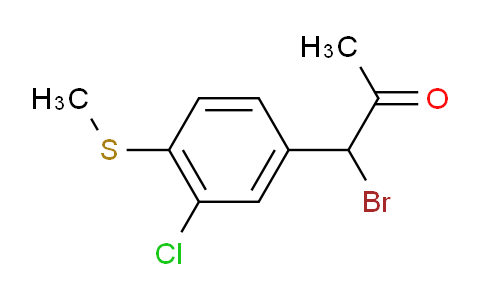 CAS No. 1804172-16-4, 1-Bromo-1-(3-chloro-4-(methylthio)phenyl)propan-2-one