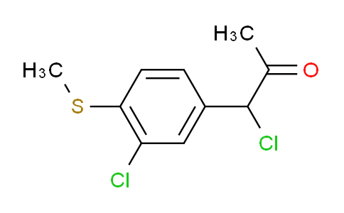 CAS No. 1806395-52-7, 1-Chloro-1-(3-chloro-4-(methylthio)phenyl)propan-2-one