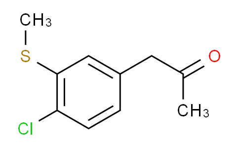 CAS No. 1803761-58-1, 1-(4-Chloro-3-(methylthio)phenyl)propan-2-one