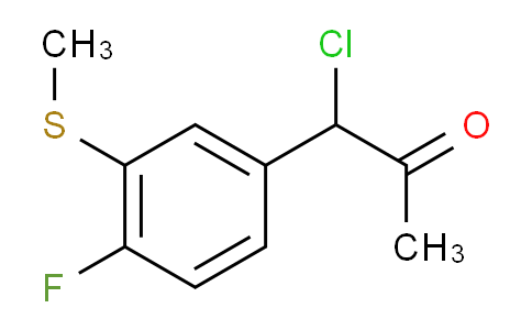 CAS No. 1804177-33-0, 1-Chloro-1-(4-fluoro-3-(methylthio)phenyl)propan-2-one
