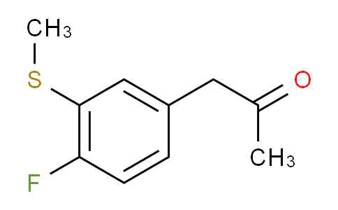 CAS No. 1806628-38-5, 1-(4-Fluoro-3-(methylthio)phenyl)propan-2-one