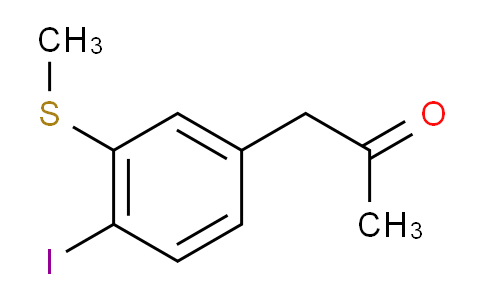 CAS No. 1806644-51-8, 1-(4-Iodo-3-(methylthio)phenyl)propan-2-one