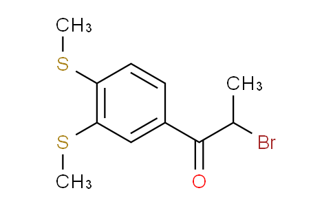 CAS No. 1803744-53-7, 1-(3,4-Bis(methylthio)phenyl)-2-bromopropan-1-one