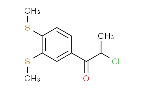 CAS No. 1804198-95-5, 1-(3,4-Bis(methylthio)phenyl)-2-chloropropan-1-one