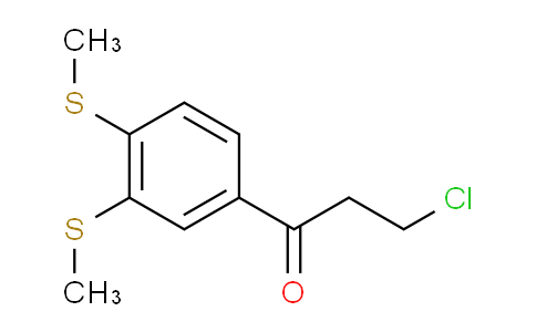 CAS No. 1807080-37-0, 1-(3,4-Bis(methylthio)phenyl)-3-chloropropan-1-one