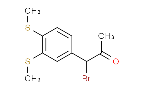 CAS No. 1806432-82-5, 1-(3,4-Bis(methylthio)phenyl)-1-bromopropan-2-one