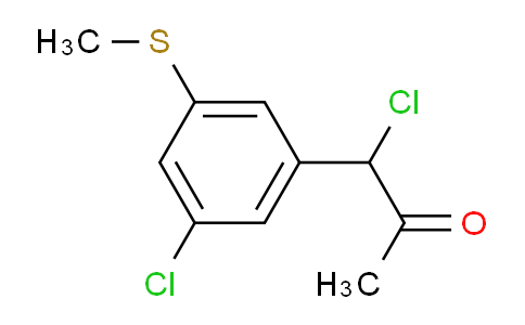 CAS No. 1804042-31-6, 1-Chloro-1-(3-chloro-5-(methylthio)phenyl)propan-2-one
