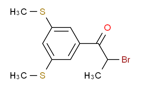 CAS No. 1804205-74-0, 1-(3,5-Bis(methylthio)phenyl)-2-bromopropan-1-one