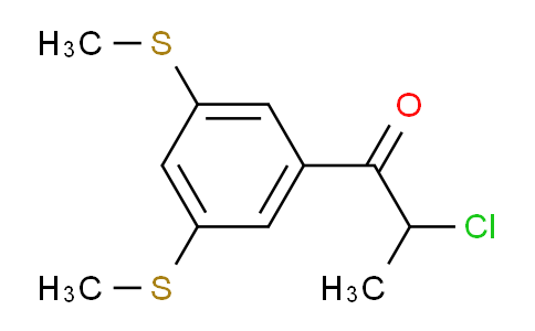 CAS No. 1806565-62-7, 1-(3,5-Bis(methylthio)phenyl)-2-chloropropan-1-one