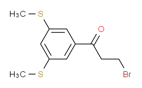 CAS No. 1803842-85-4, 1-(3,5-Bis(methylthio)phenyl)-3-bromopropan-1-one