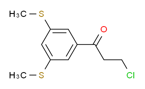 CAS No. 1804221-46-2, 1-(3,5-Bis(methylthio)phenyl)-3-chloropropan-1-one