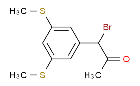 CAS No. 1803744-63-9, 1-(3,5-Bis(methylthio)phenyl)-1-bromopropan-2-one