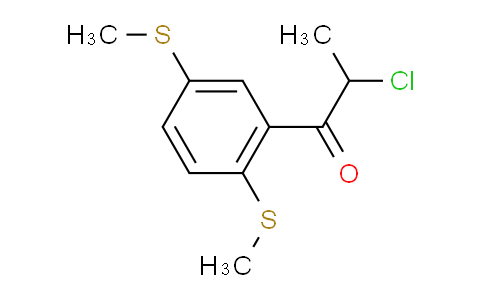 CAS No. 1804221-40-6, 1-(2,5-Bis(methylthio)phenyl)-2-chloropropan-1-one