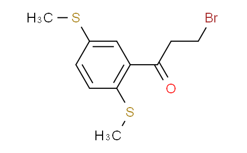 CAS No. 1807080-14-3, 1-(2,5-Bis(methylthio)phenyl)-3-bromopropan-1-one