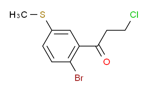 CAS No. 1803886-15-8, 1-(2-Bromo-5-(methylthio)phenyl)-3-chloropropan-1-one