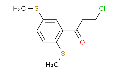 CAS No. 1803877-80-6, 1-(2,5-Bis(methylthio)phenyl)-3-chloropropan-1-one