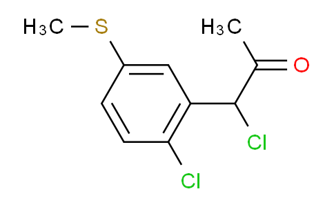 CAS No. 1804138-11-1, 1-Chloro-1-(2-chloro-5-(methylthio)phenyl)propan-2-one